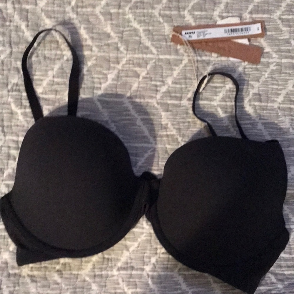 Black T-Shirt Bra with Molded Cups - Women Intimates